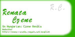 renata czene business card