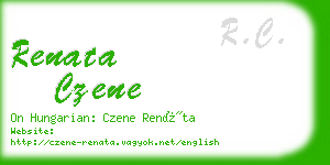 renata czene business card